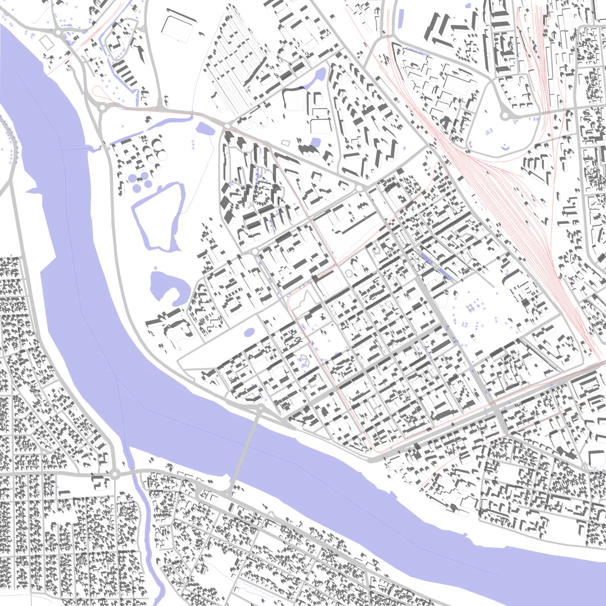 Daugavpils site plan (2.5 km)