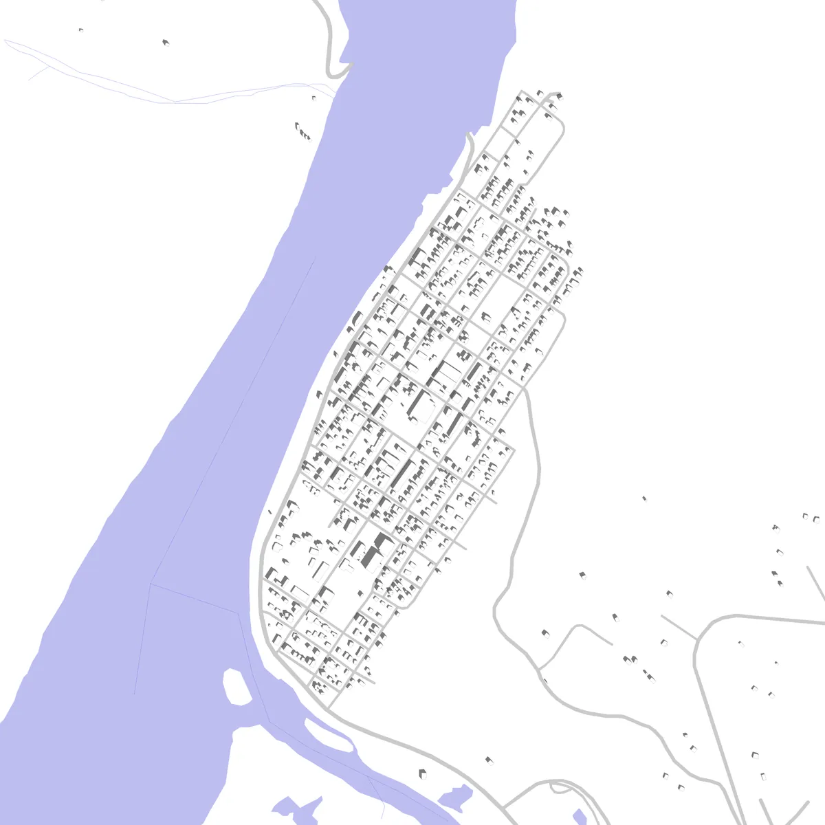 Dawson City site plan (2.5 km)