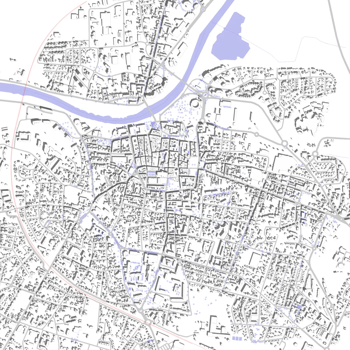 Dax site plan (2.5 km)