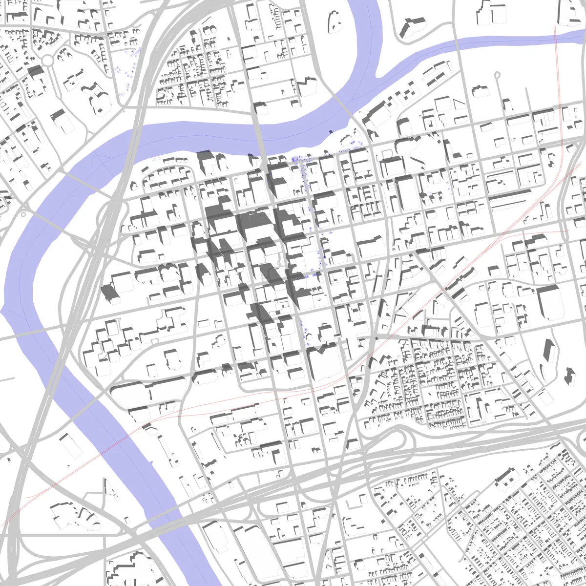 Dayton site plan (2.5 km)