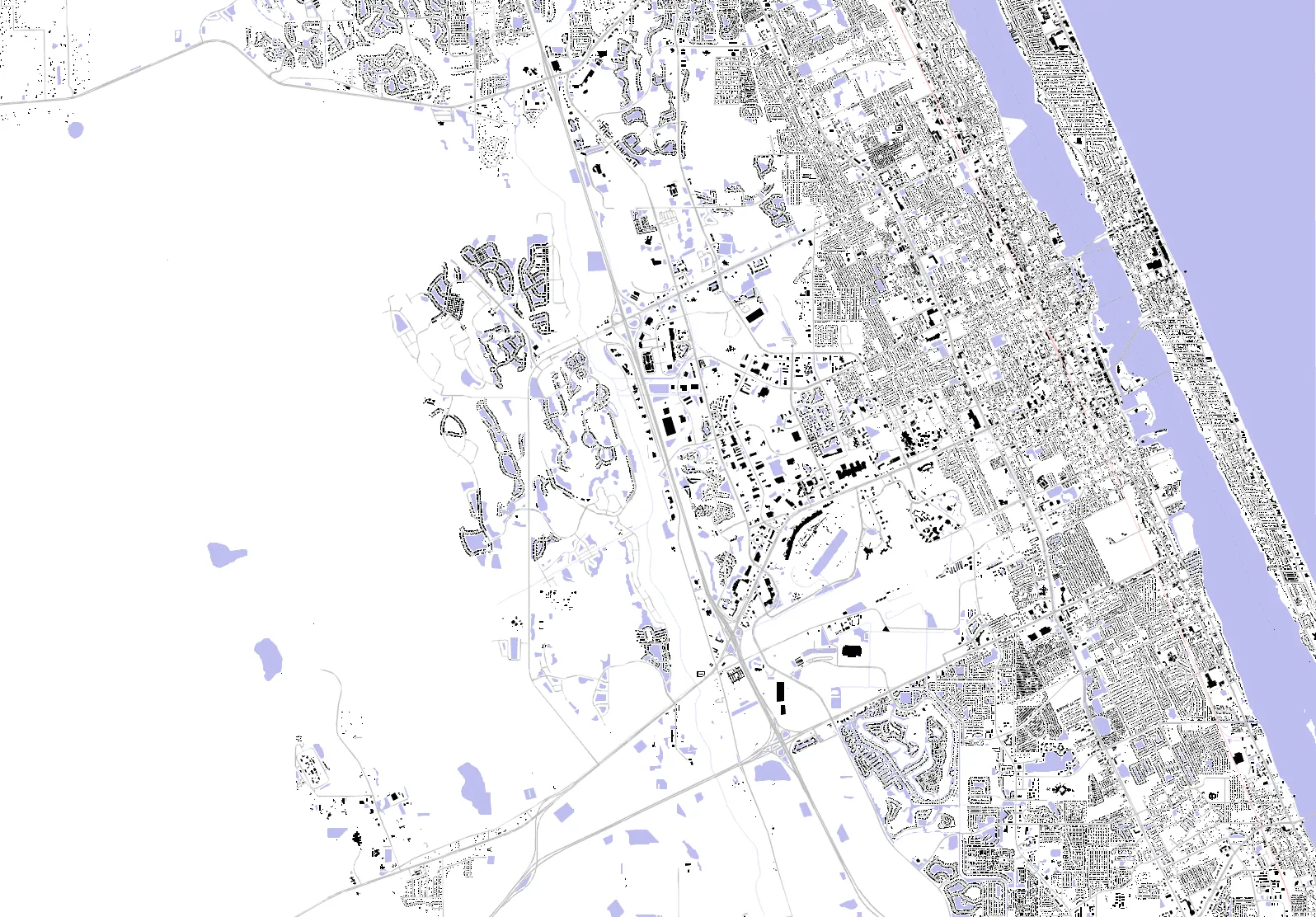 Daytona Beach figure ground plan