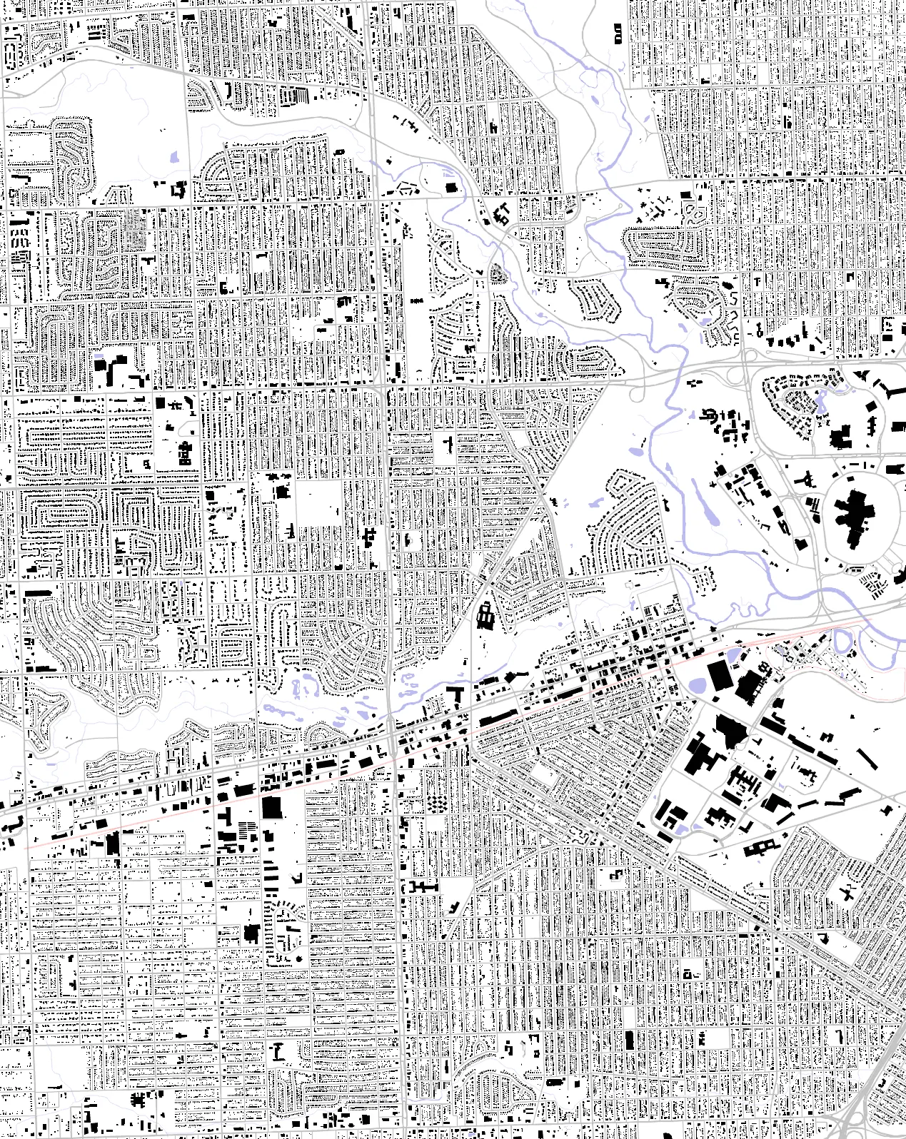 Dearborn Heights figure ground plan