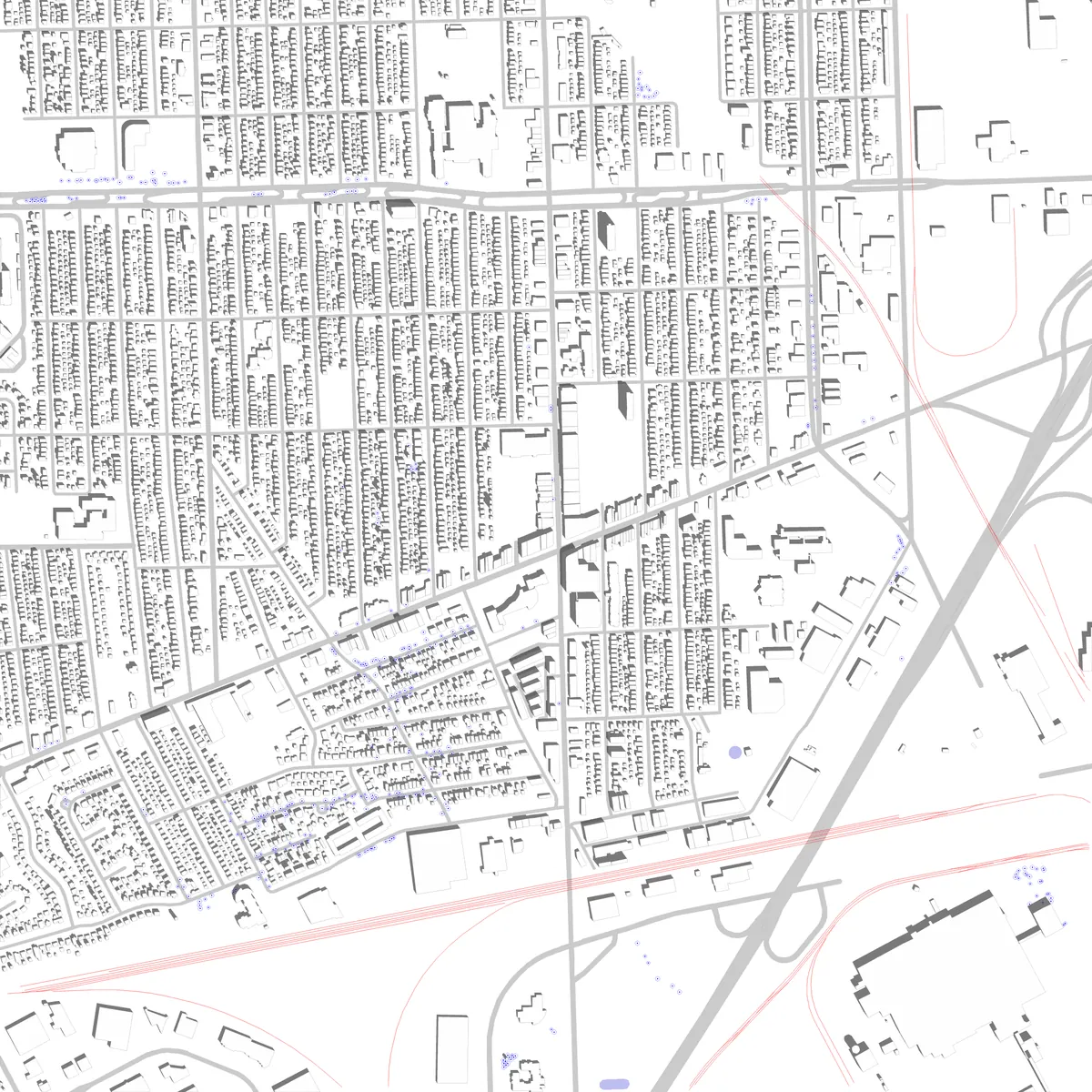 Dearborn site plan (2.5 km)