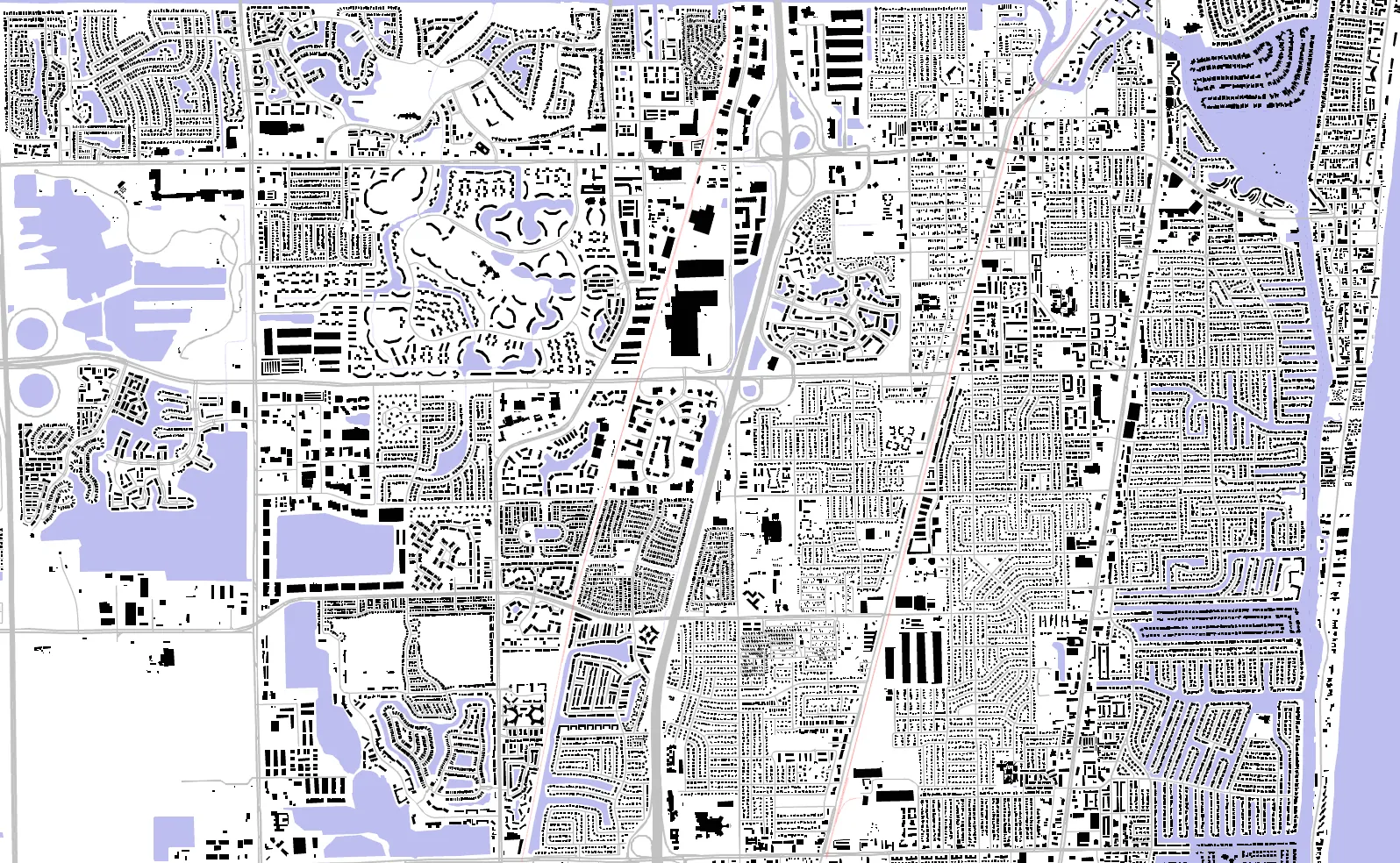 Deerfield Beach Schwarzplan
