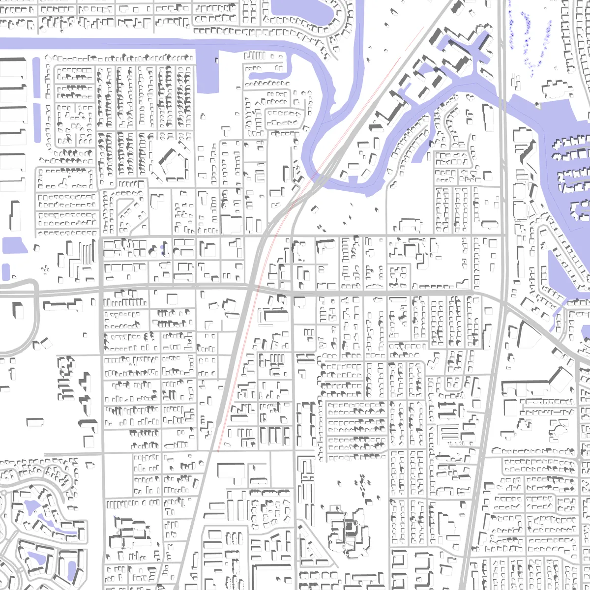 Deerfield Beach Lageplan (2,5 km)