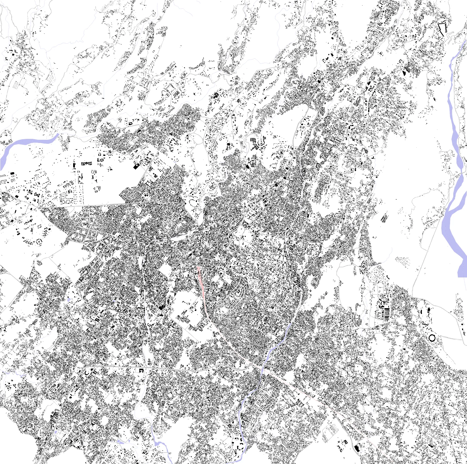 Dehradun Schwarzplan
