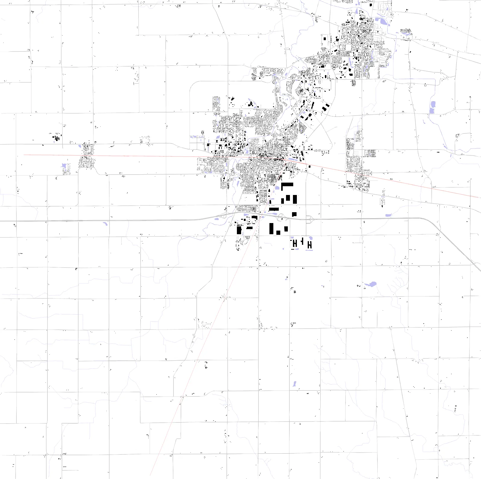 DeKalb figure ground plan