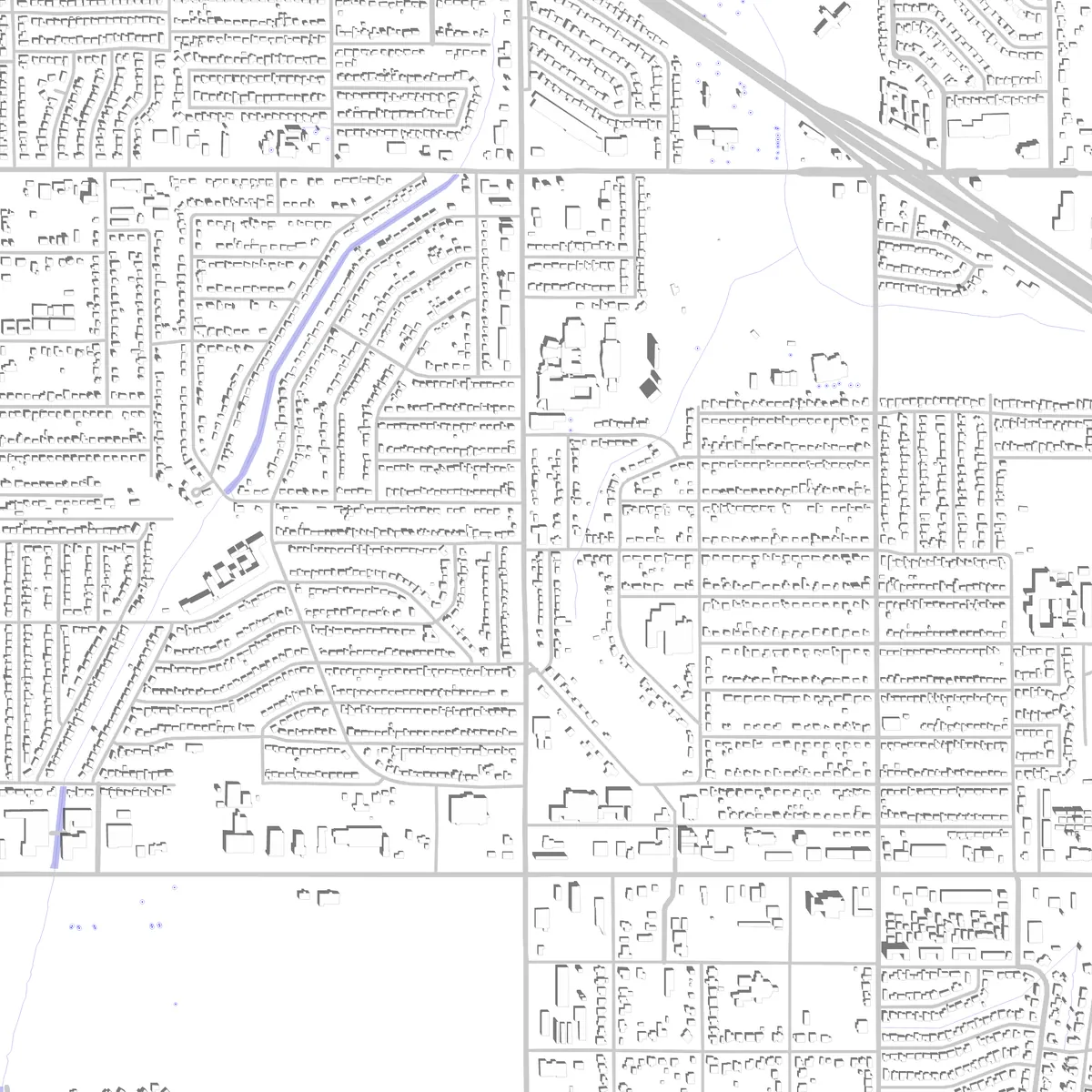 Del City site plan (2.5 km)
