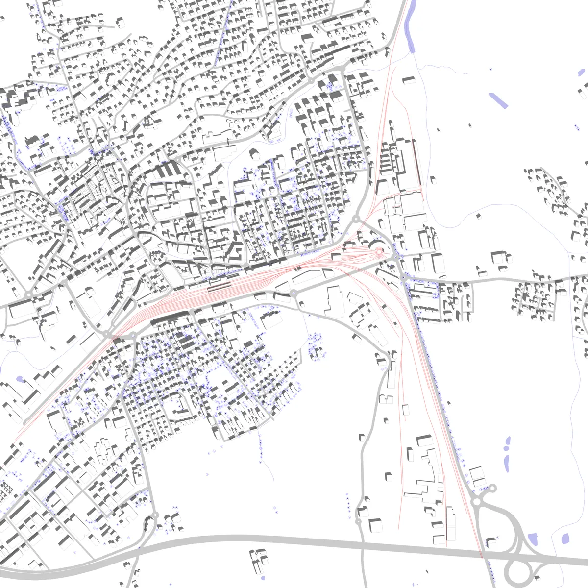 Delémont Lageplan (2,5 km)
