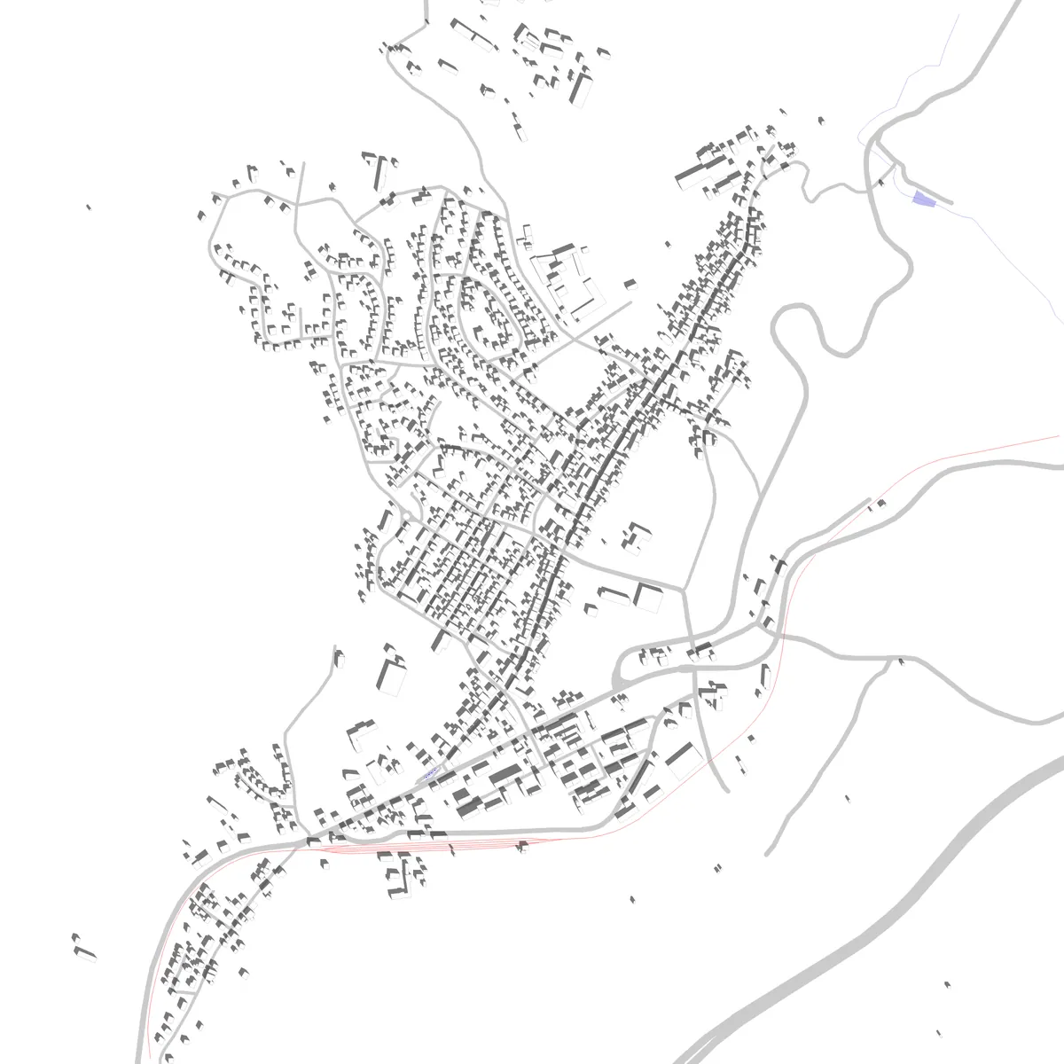Delnice site plan (2.5 km)