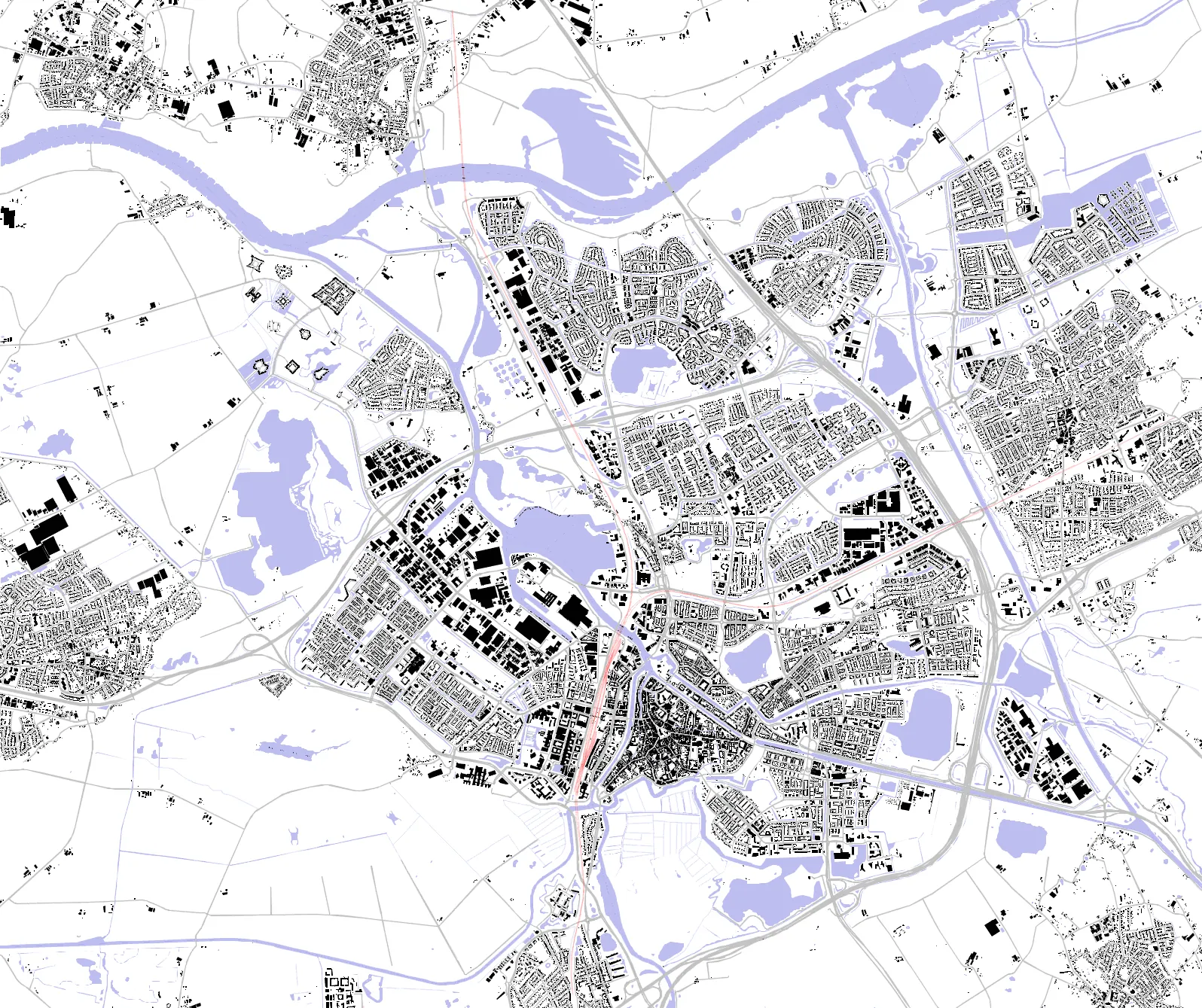 Den Bosch Schwarzplan