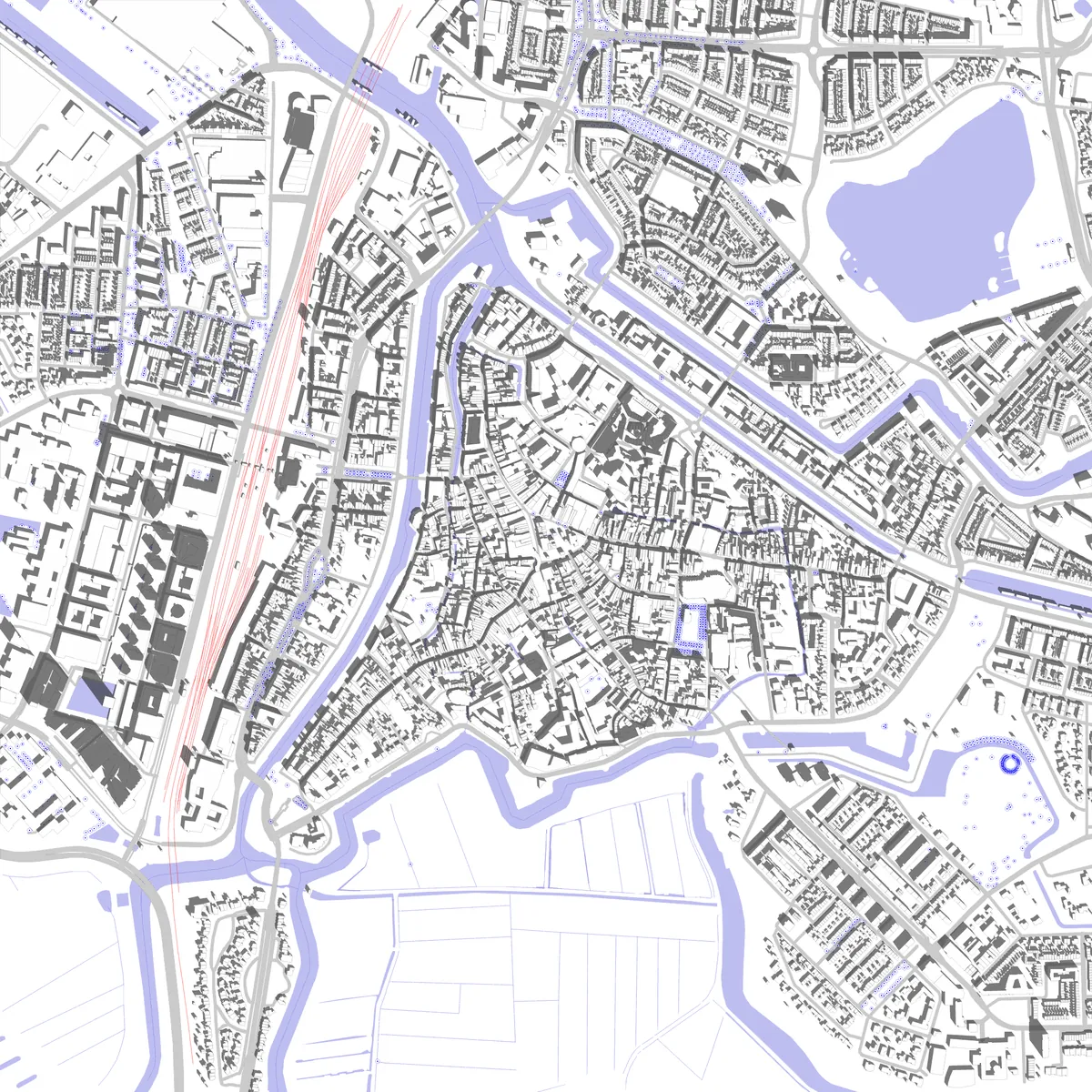 Den Bosch Lageplan (2,5 km)