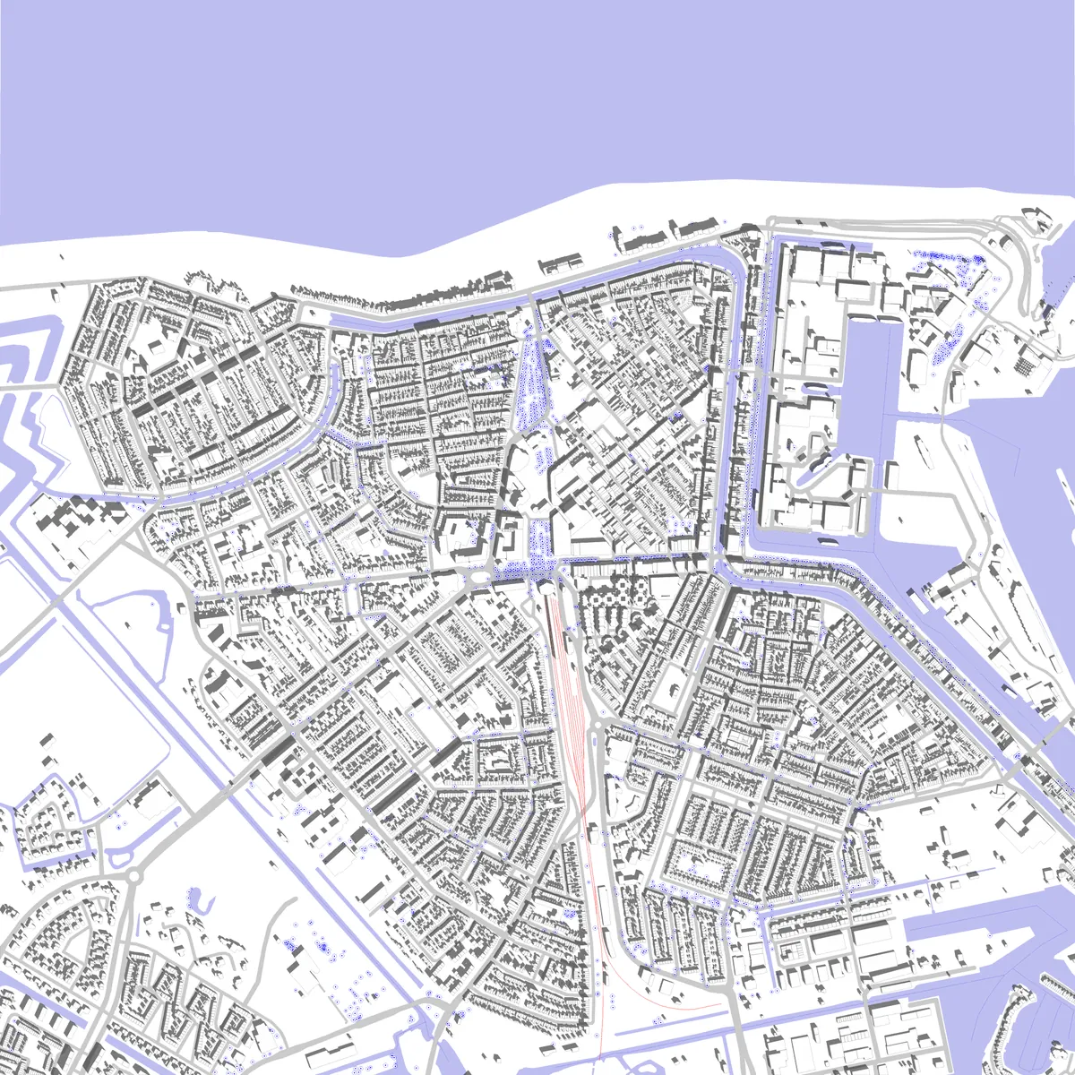 Den Helder situatieplan (2,5 km)