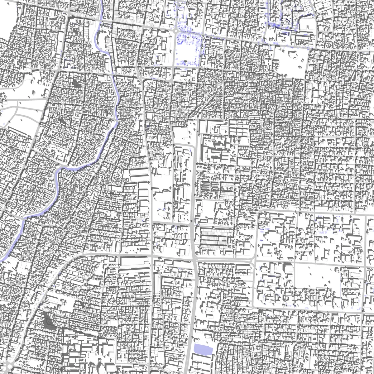 Denpasar Lageplan (2,5 km)