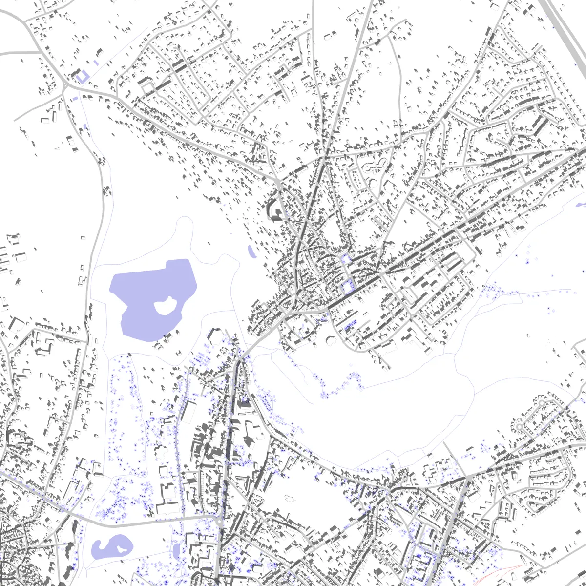 Déols Lageplan (2,5 km)