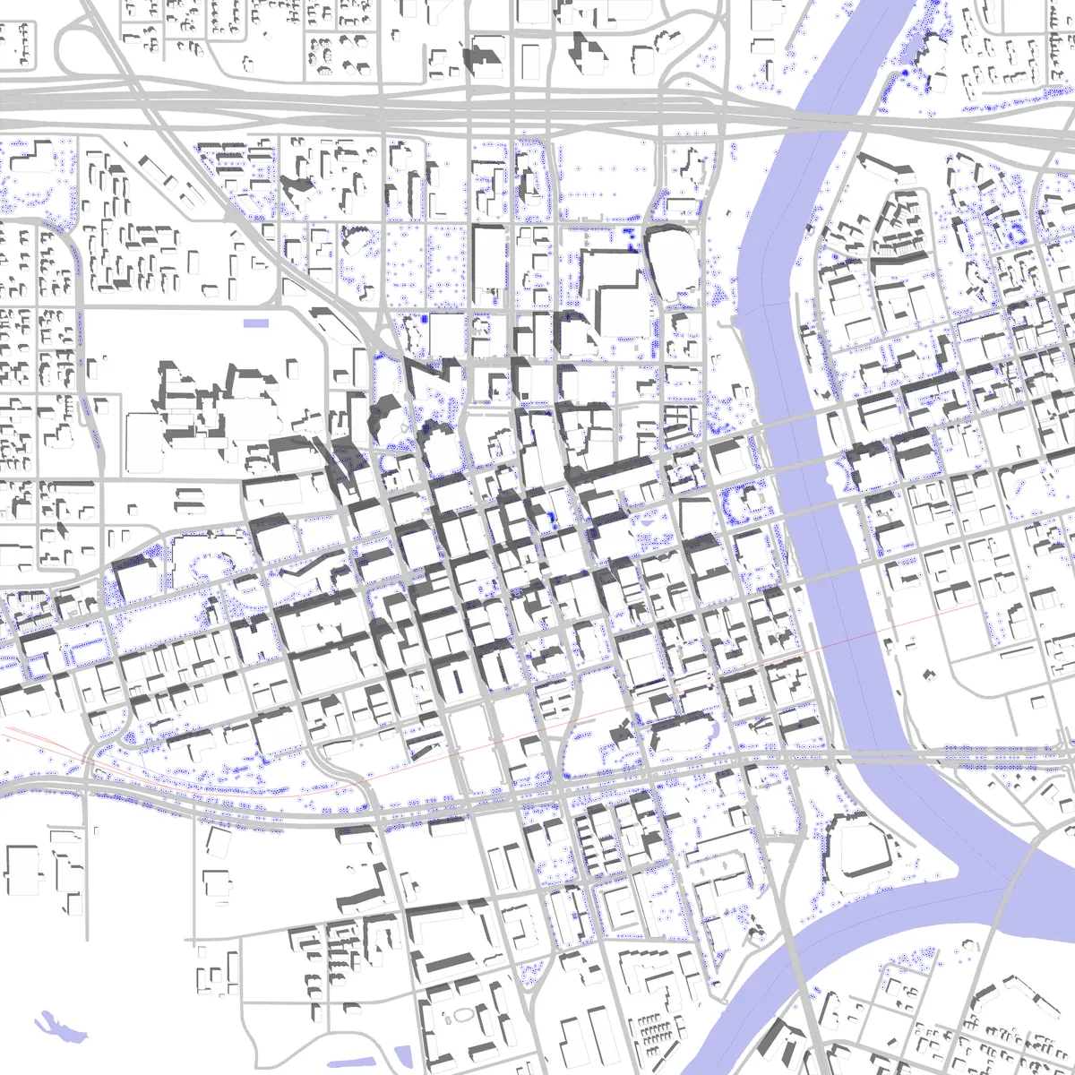 Des Moines site plan (2.5 km)