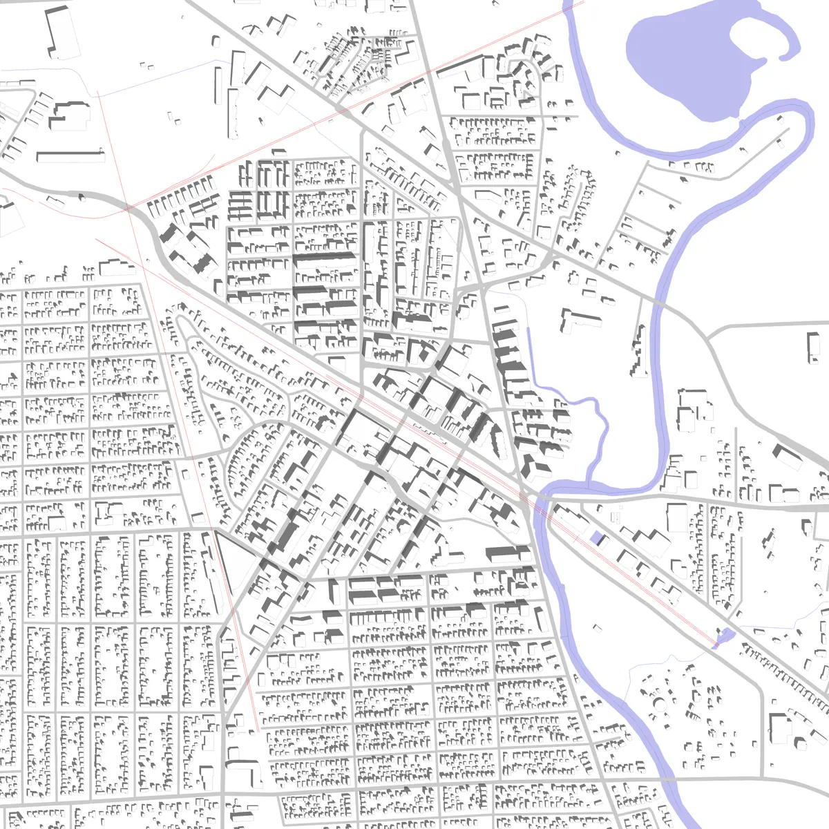 Des Plaines site plan (2.5 km)