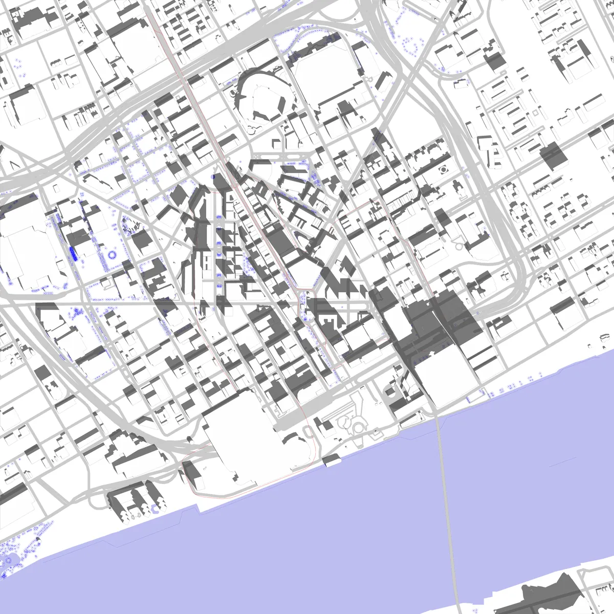 Detroit site plan (2.5 km)