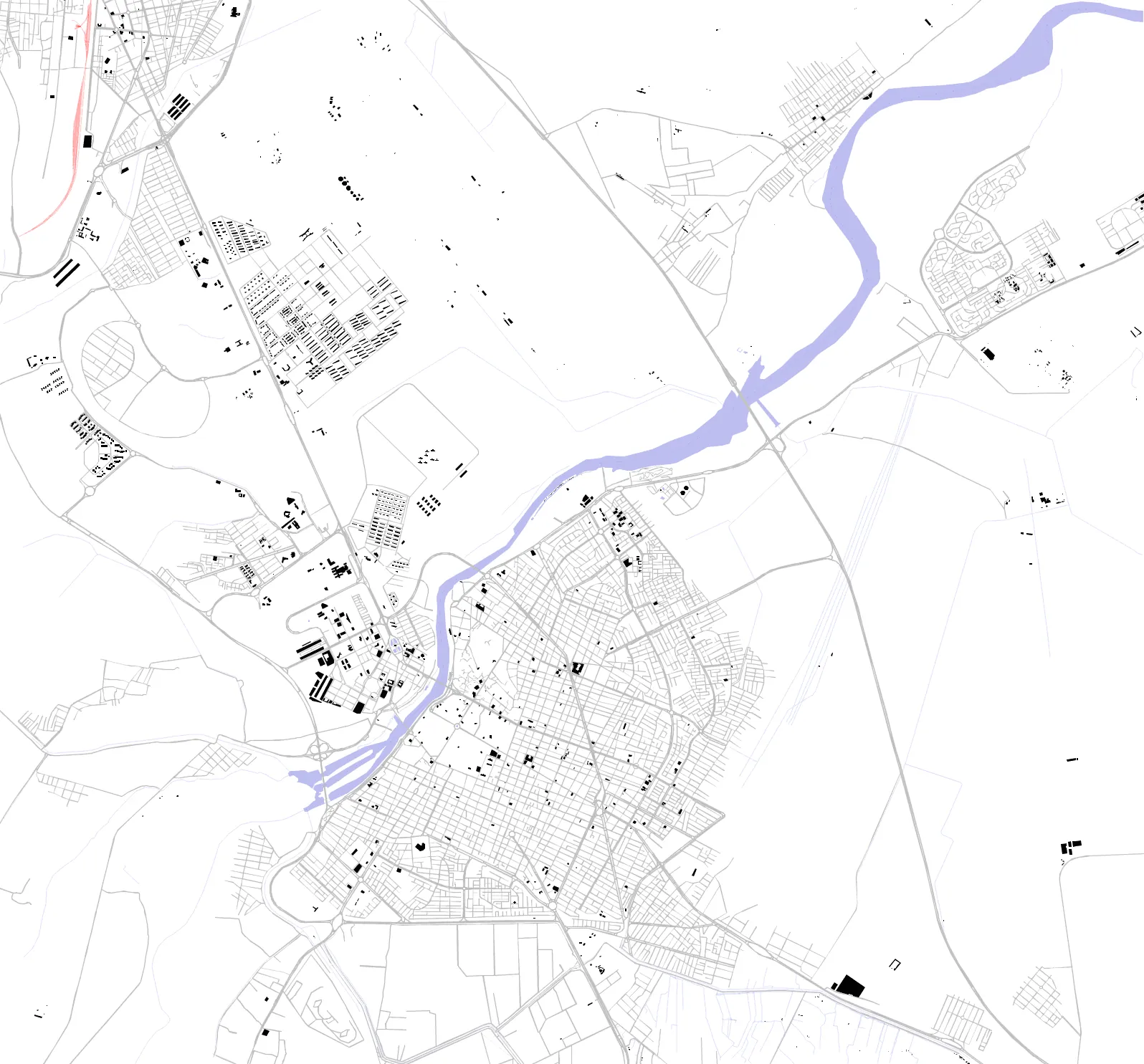 Dezful figure ground plan