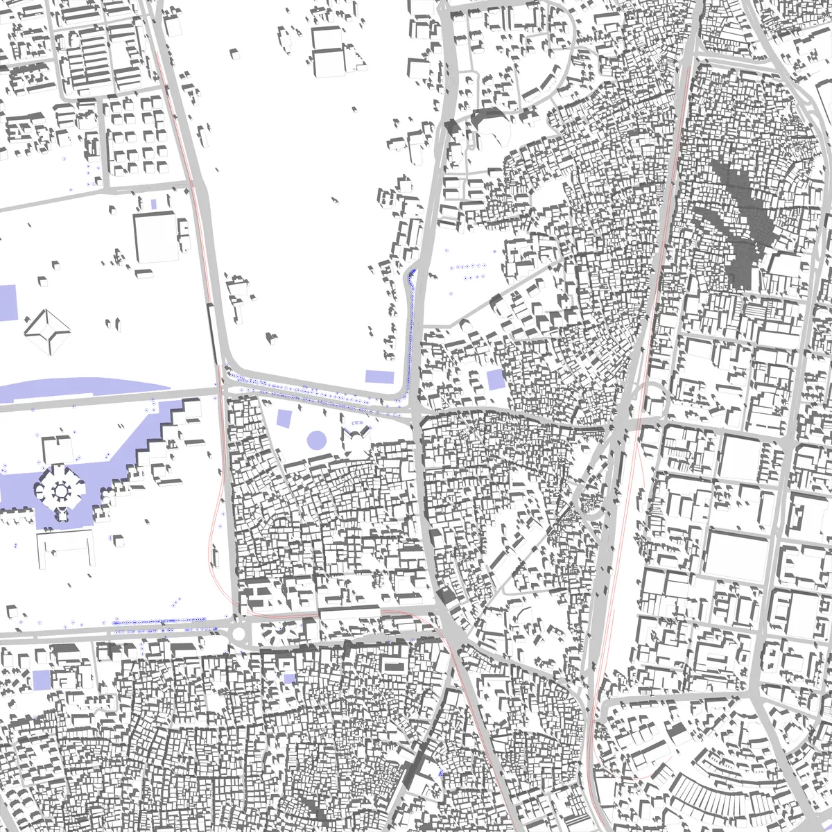 Dhaka site plan (2.5 km)