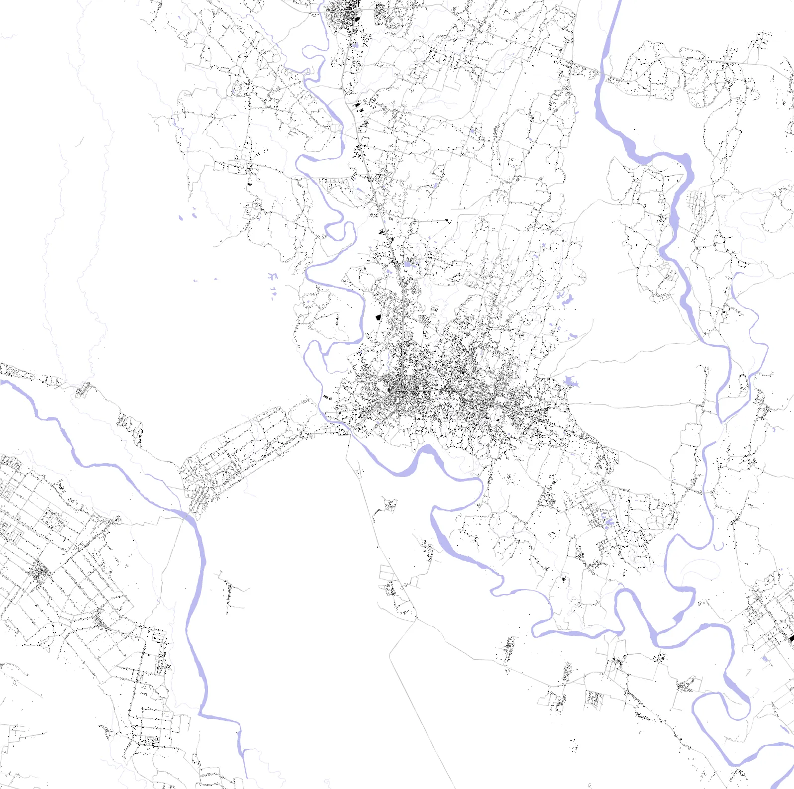 Dhangadhi figure ground plan