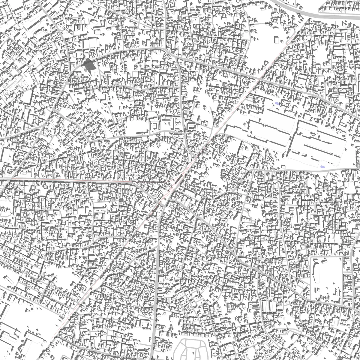 Dĩ An site plan (2.5 km)