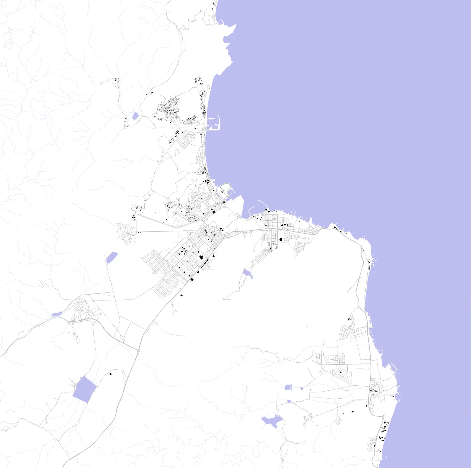Dibba Al-Fujairah figure ground plan