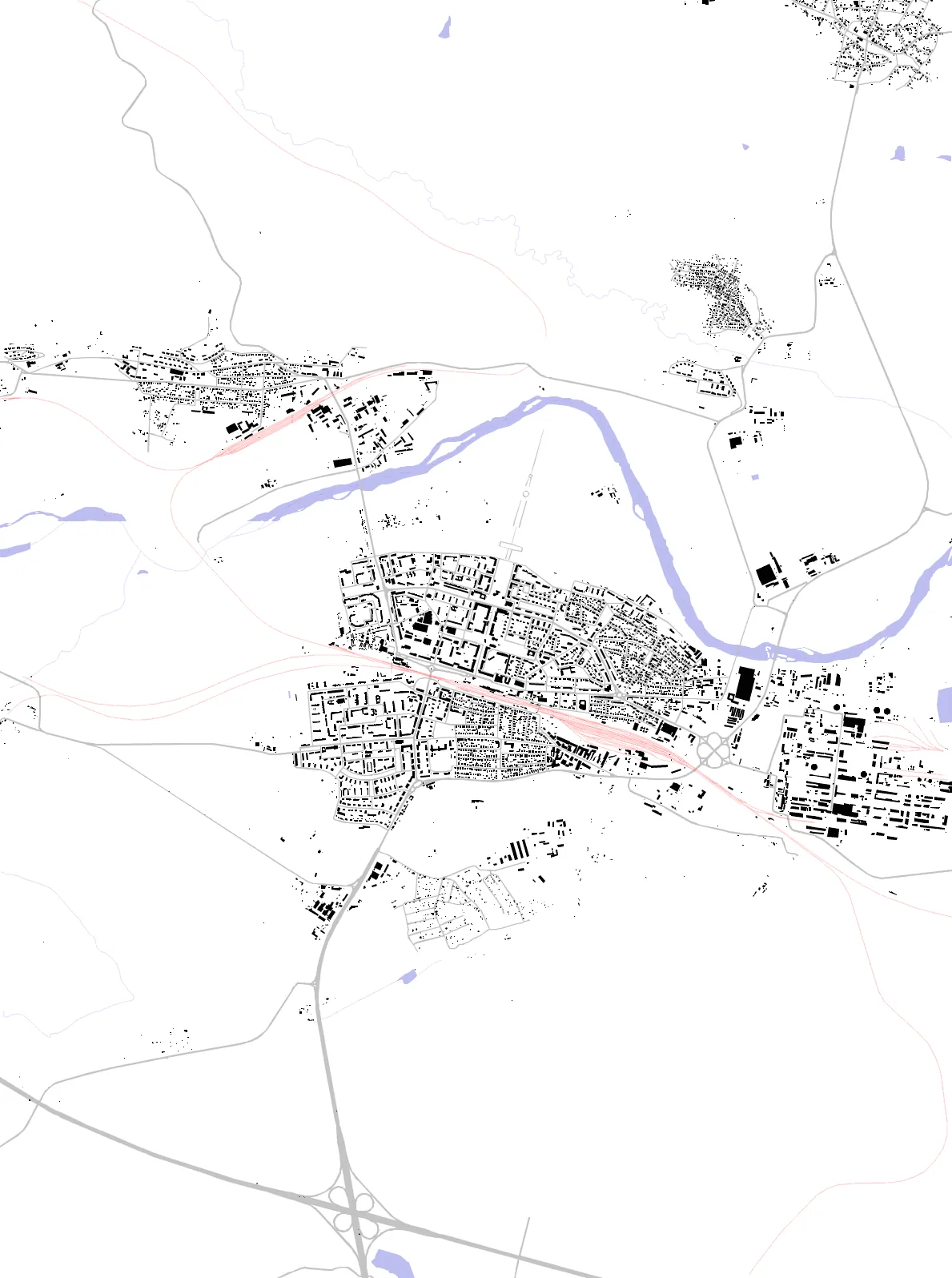 Dimitrovgrad figure ground plan