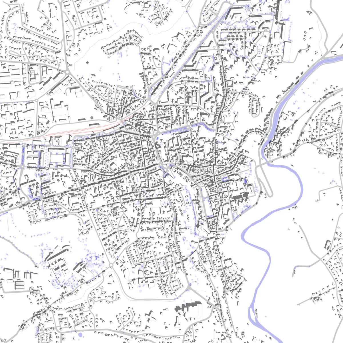 Dinan plan de situation (2,5 km)