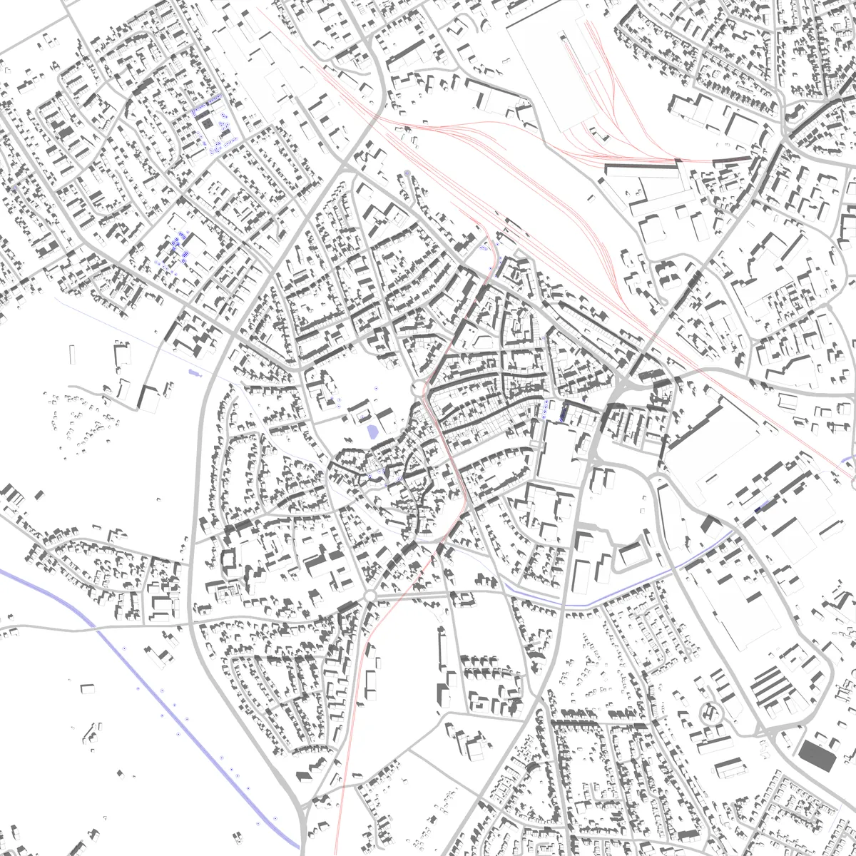 Dinslaken site plan (2.5 km)