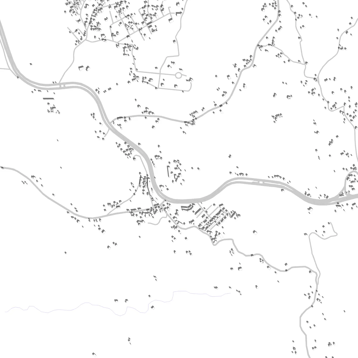 Distrito Central plano de situación (2,5 km)