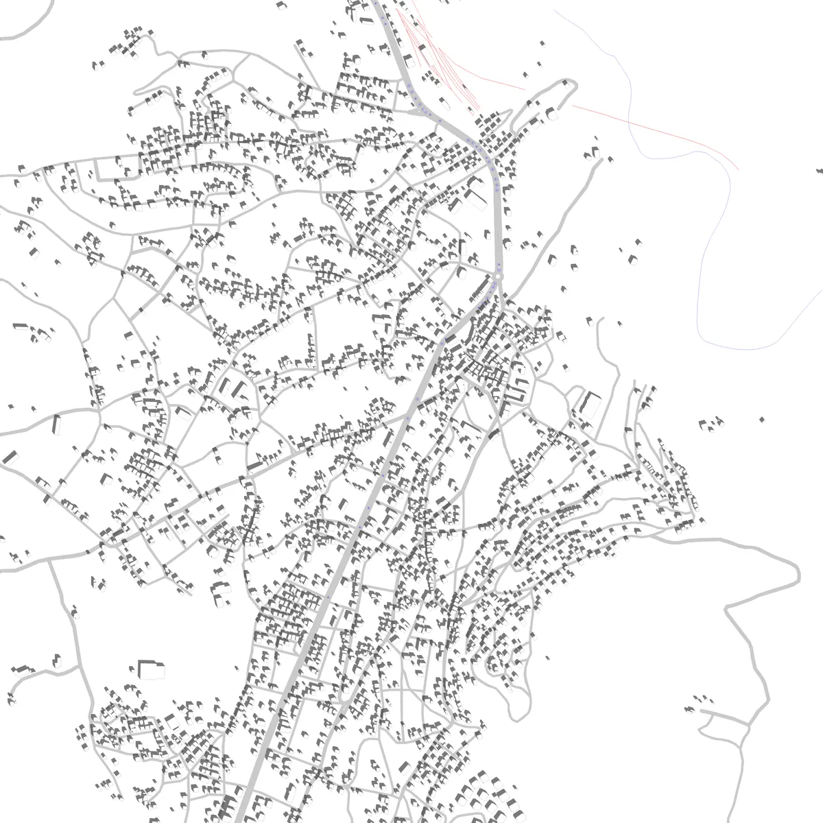 Divriği site plan (2.5 km)