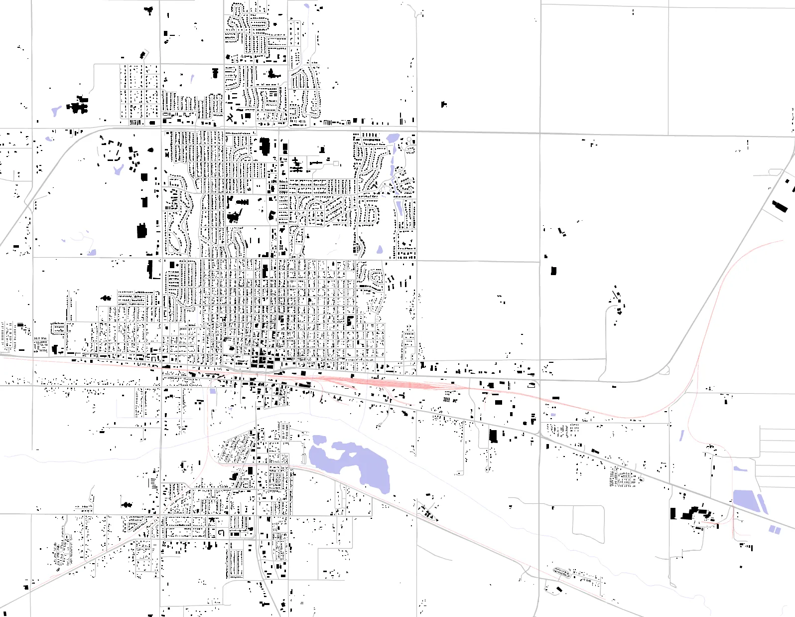 Dodge City figure ground plan