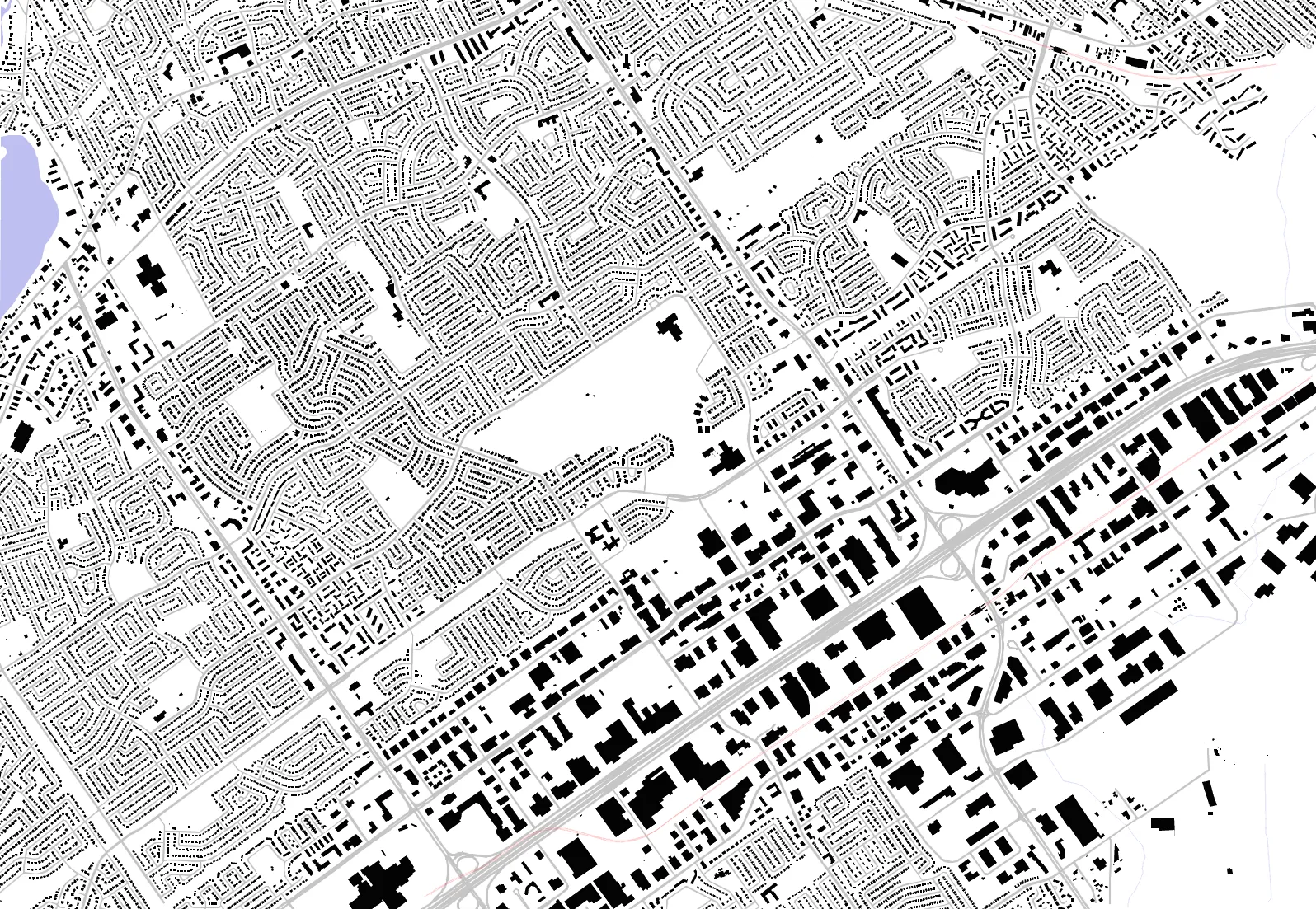 Dollard-Des Ormeaux figure ground plan