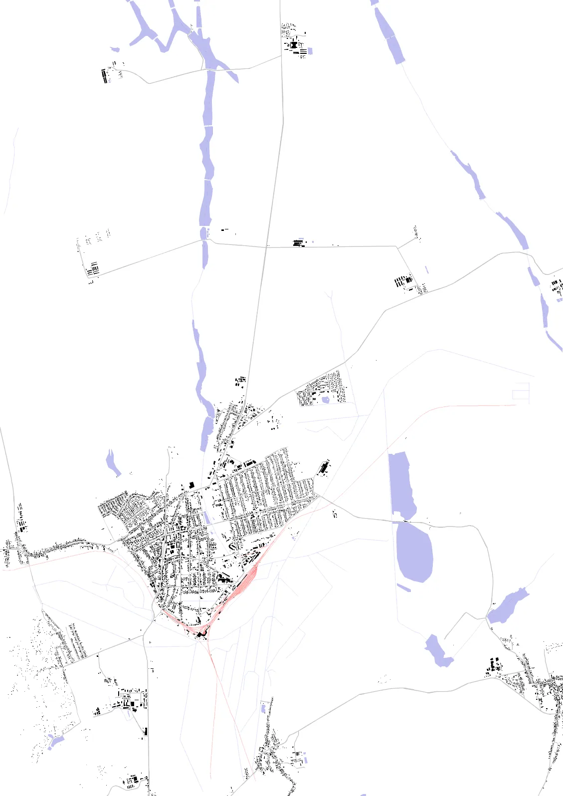 Dombóvár figure ground plan