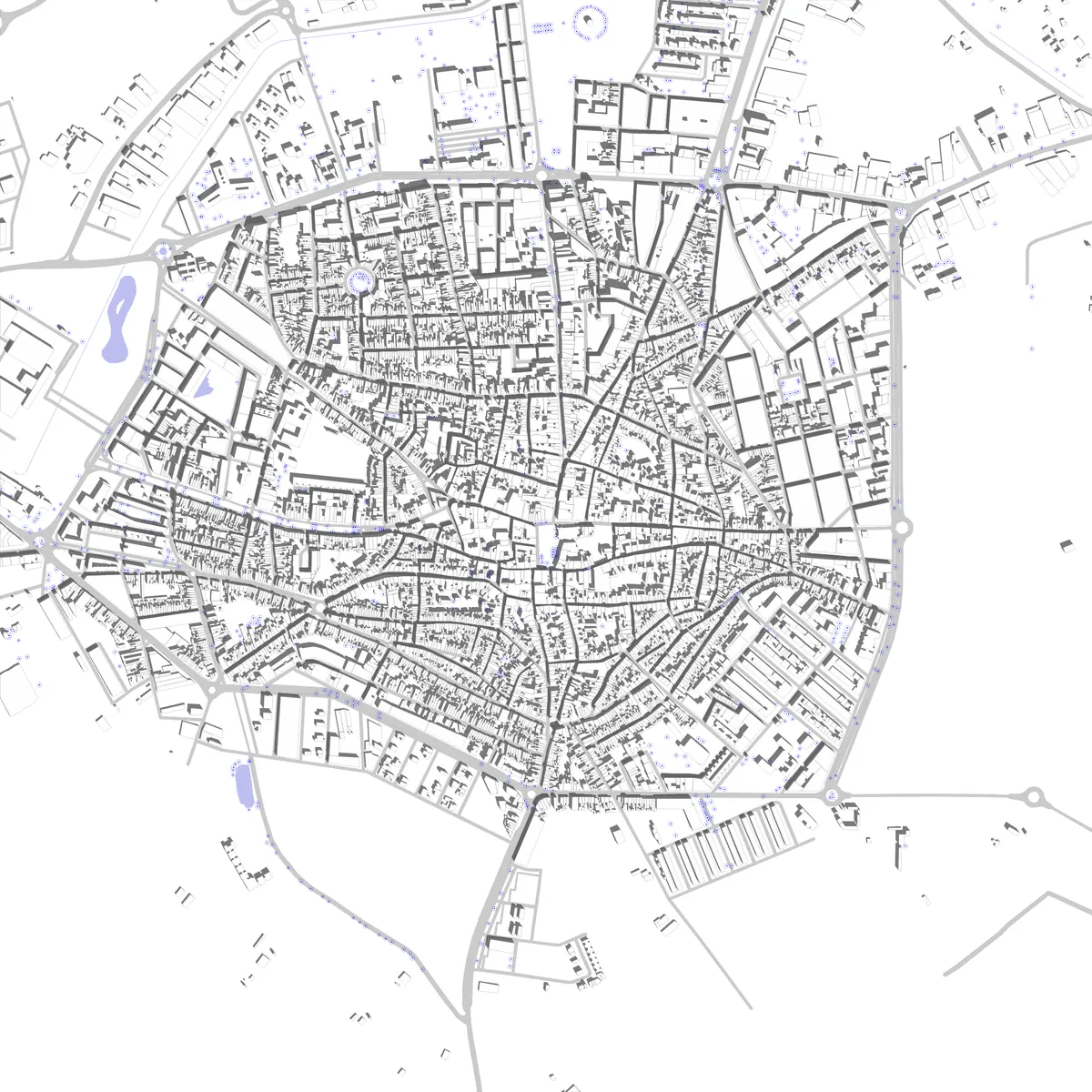 Don Benito plano de situación (2,5 km)