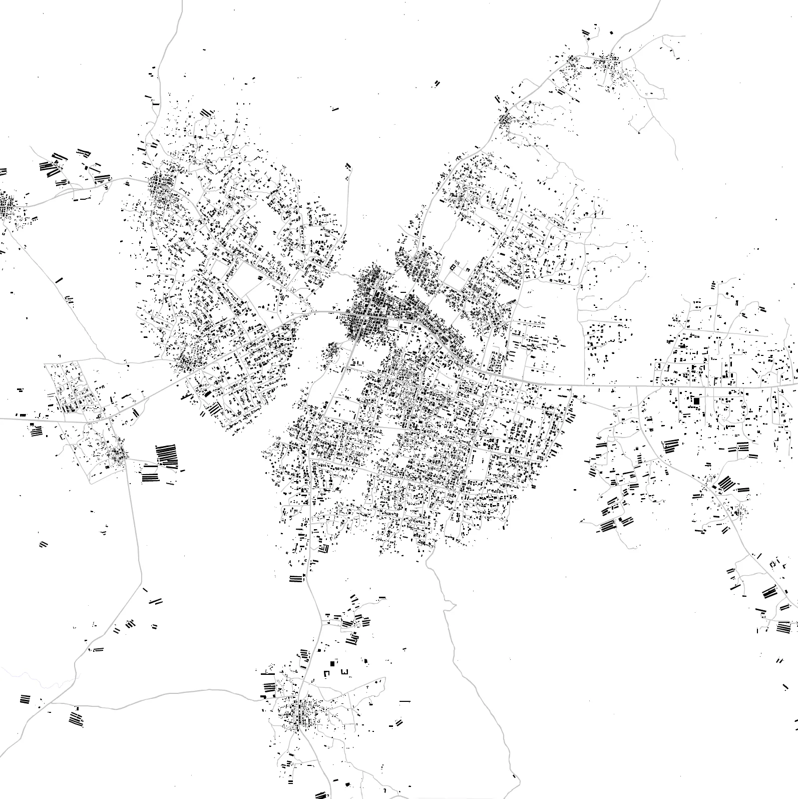 Dormaa Ahenkro figure ground plan