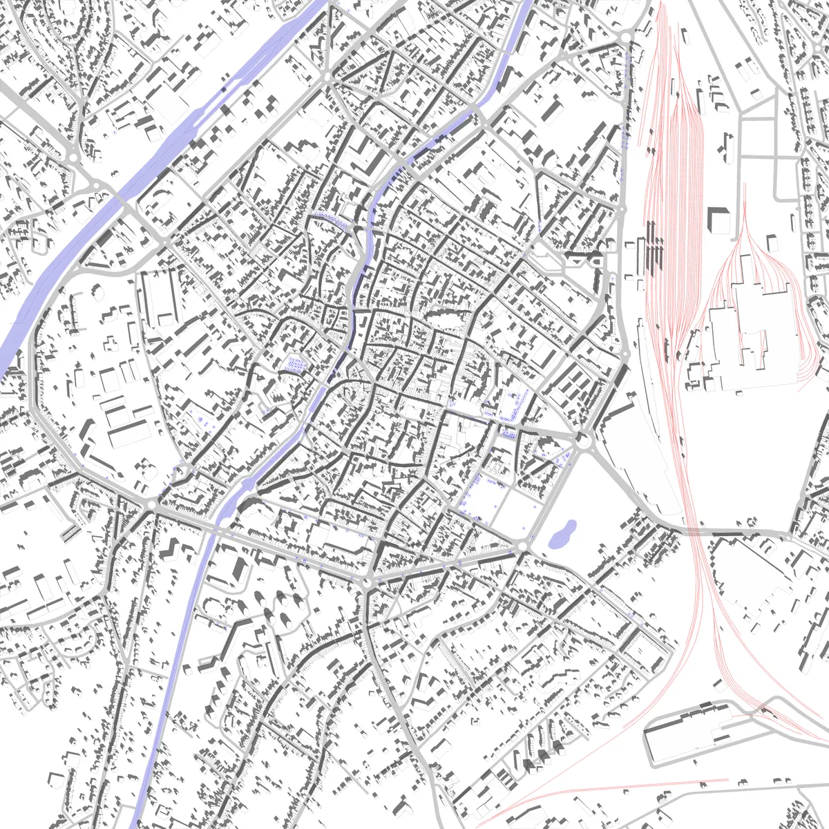 Douai Lageplan (2,5 km)