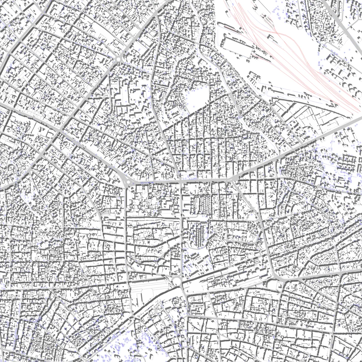 Douala plan de situation (2,5 km)