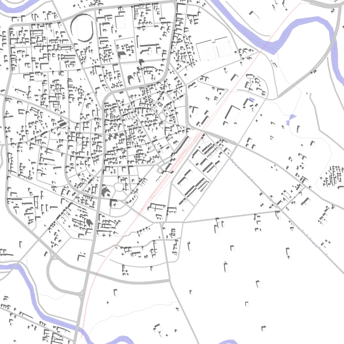 Dounan Lageplan (2,5 km)