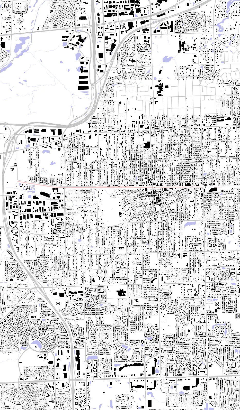 Downers Grove figure ground plan