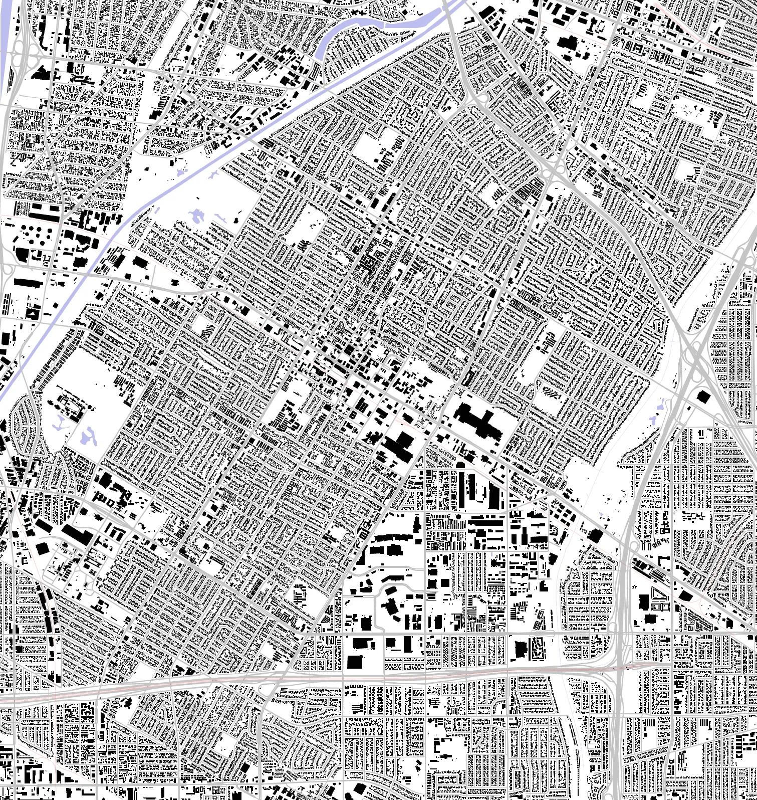 Downey figure ground plan