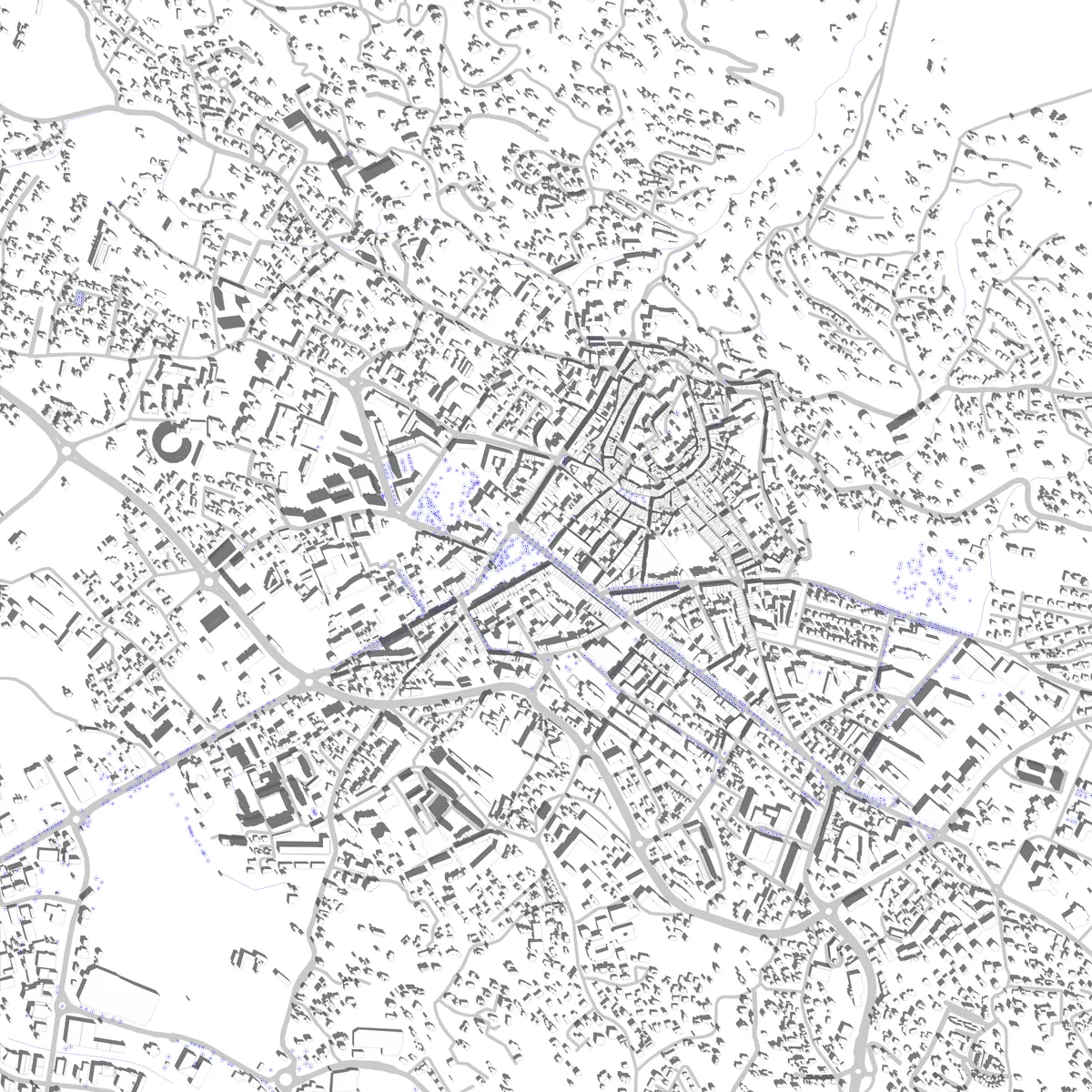 Draguignan Lageplan (2,5 km)