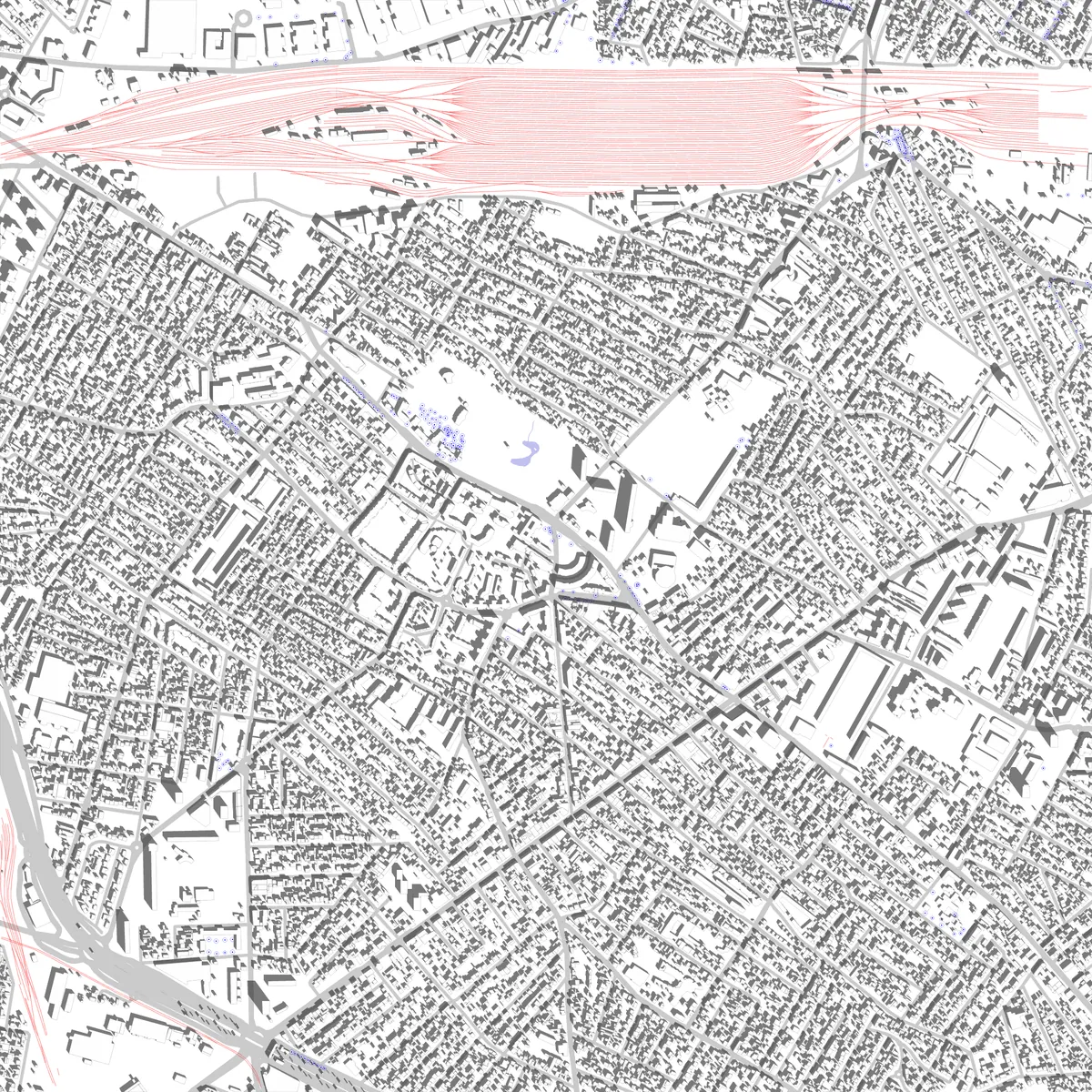 Drancy Lageplan (2,5 km)