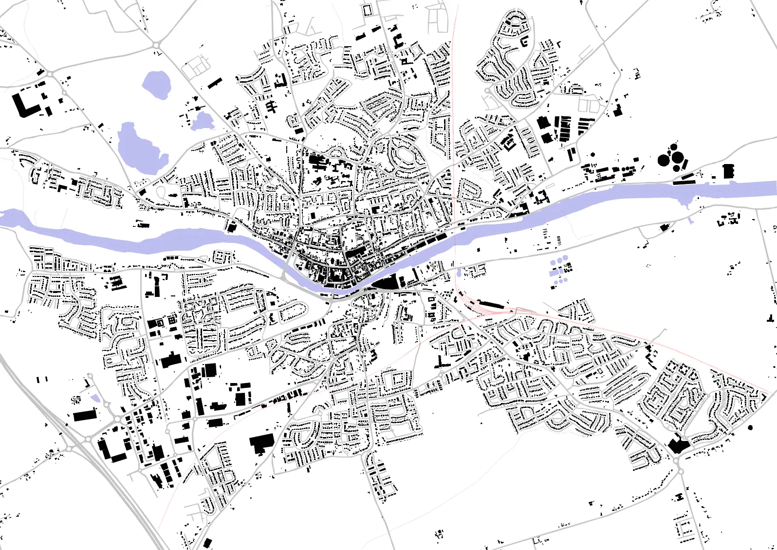 Drogheda figure ground plan