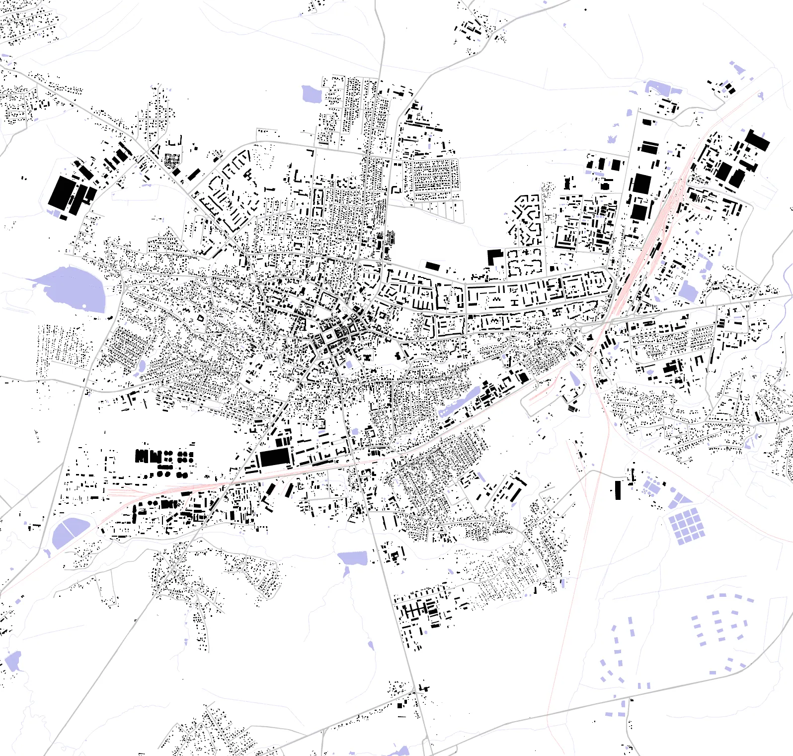 Drohobych figure ground plan