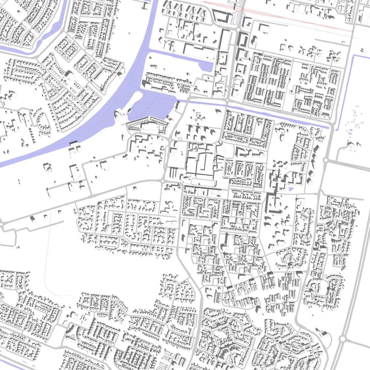 Dronten situatieplan (2,5 km)