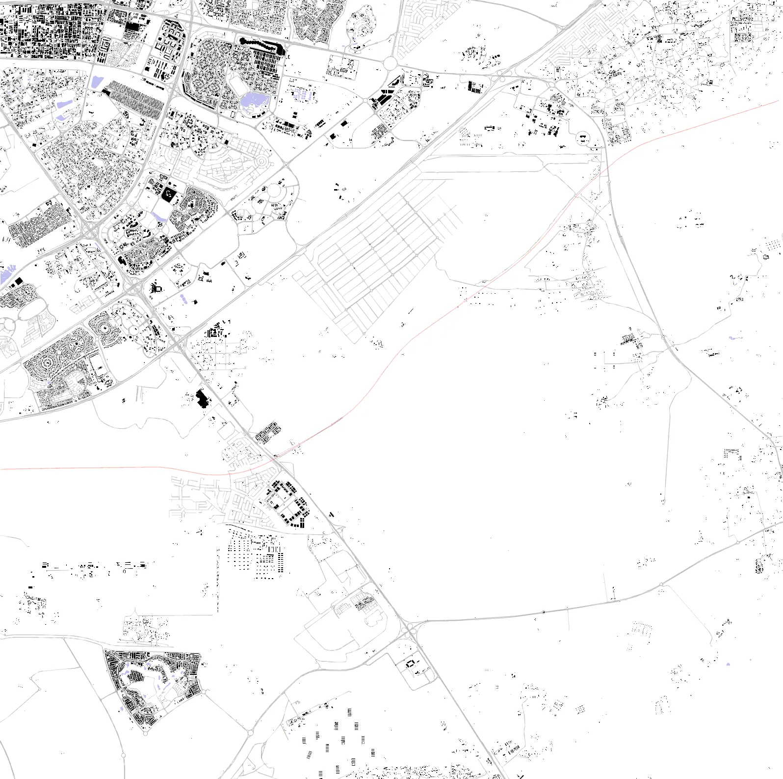 Dubai figure ground plan