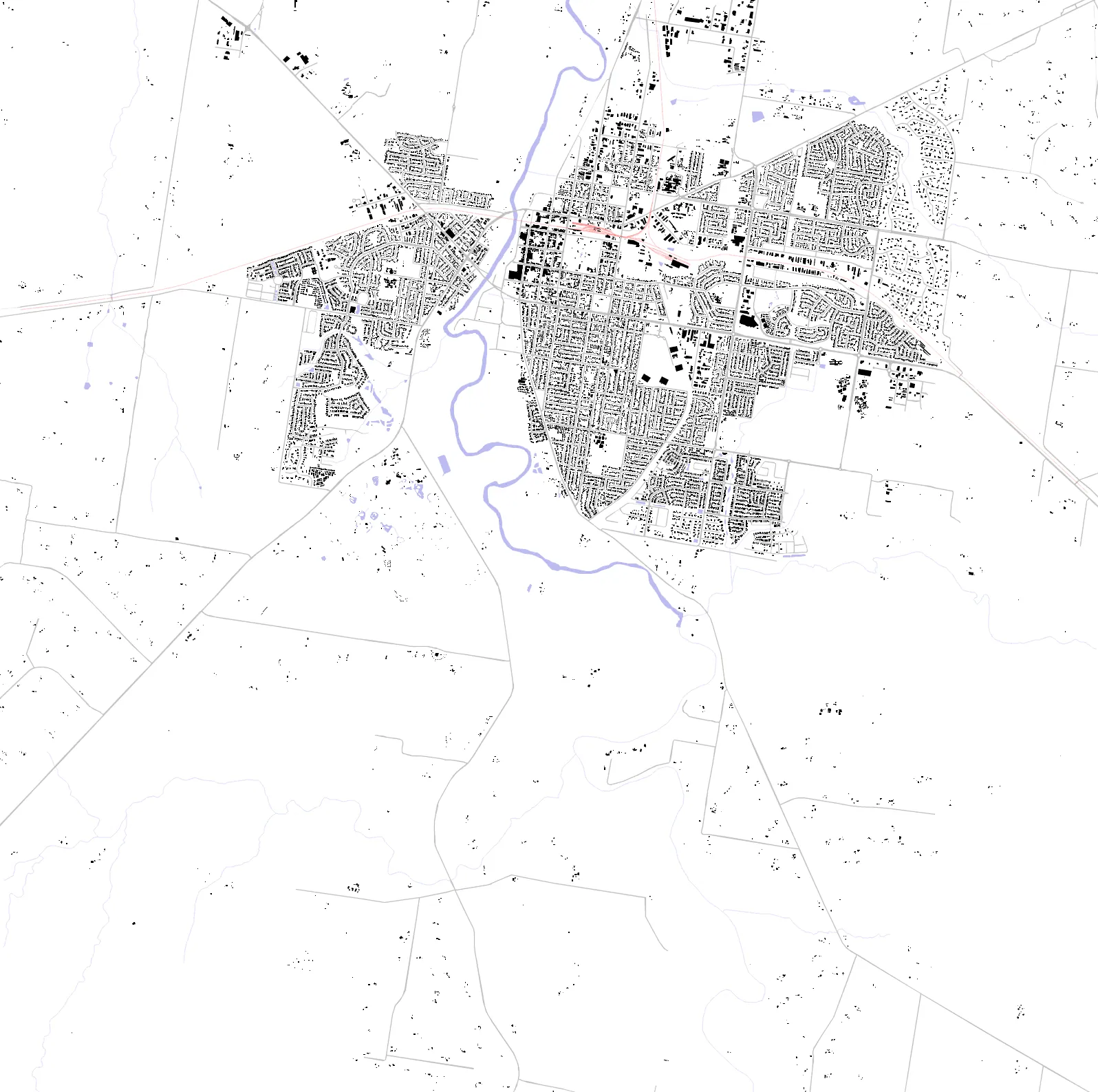 Dubbo figure ground plan
