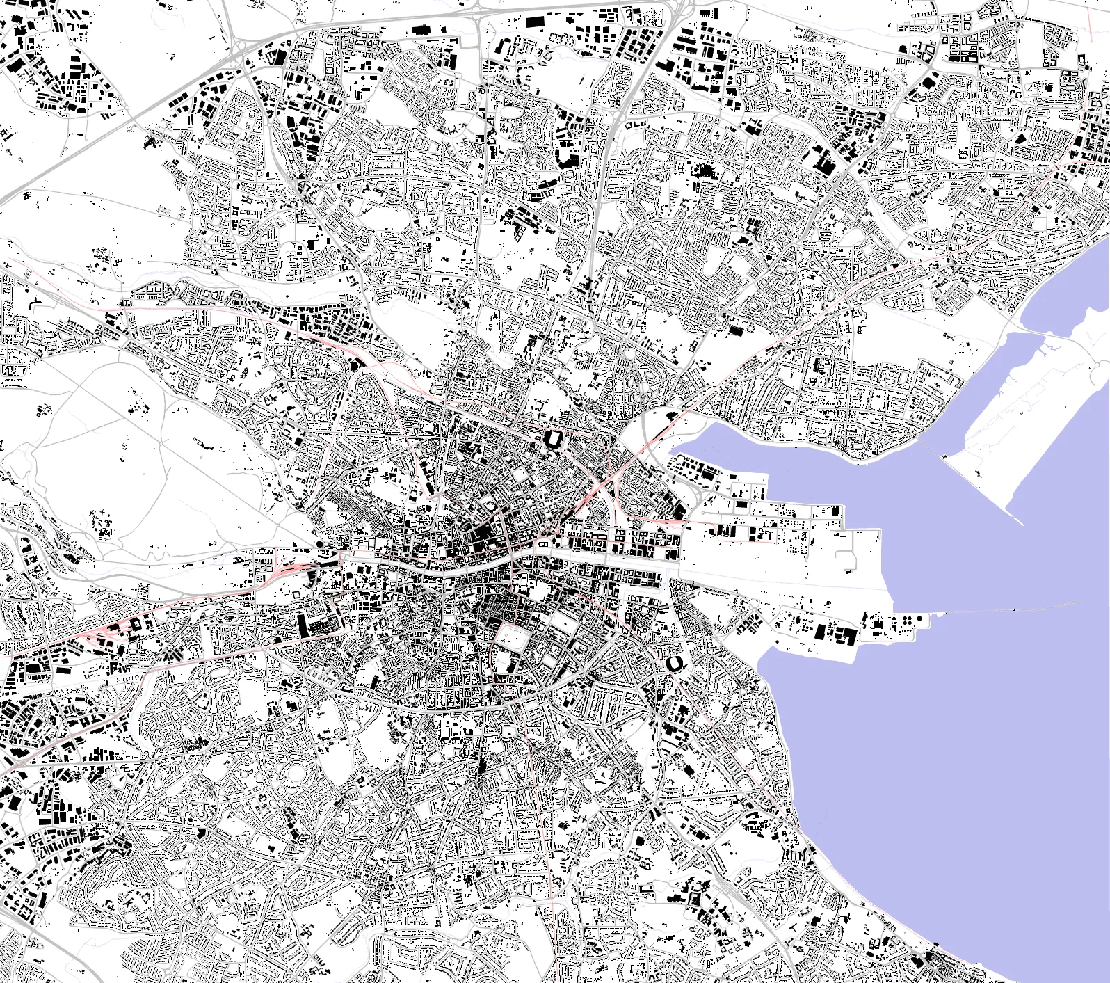 Dublin Schwarzplan